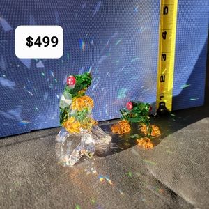 Swarovski crystal figurines Paradise green Frogs NEW
